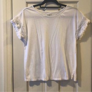 LOFT White Short Sleeve T-Shirt